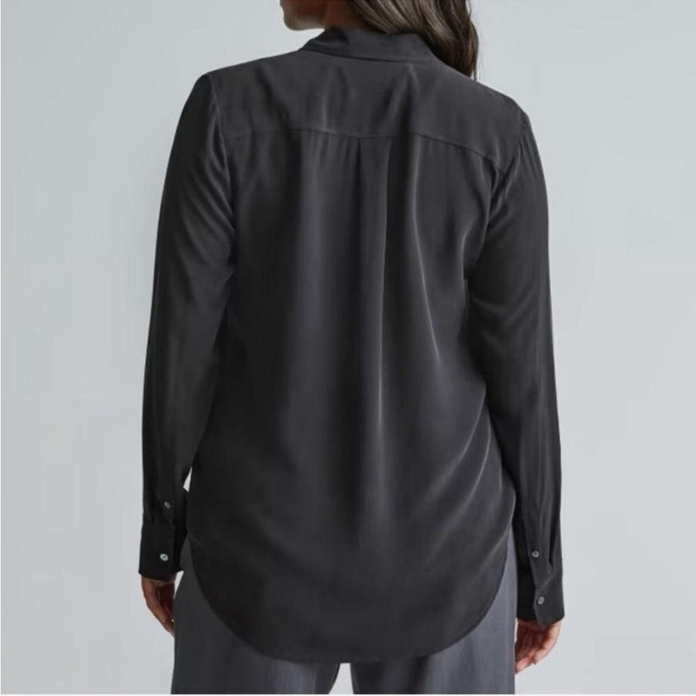 Blue Everlane The Clean Silk Relaxed Shirt - Picture 4 of 9